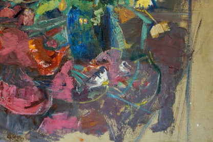 Oil painting Shvab Vladimir Flowers on the table