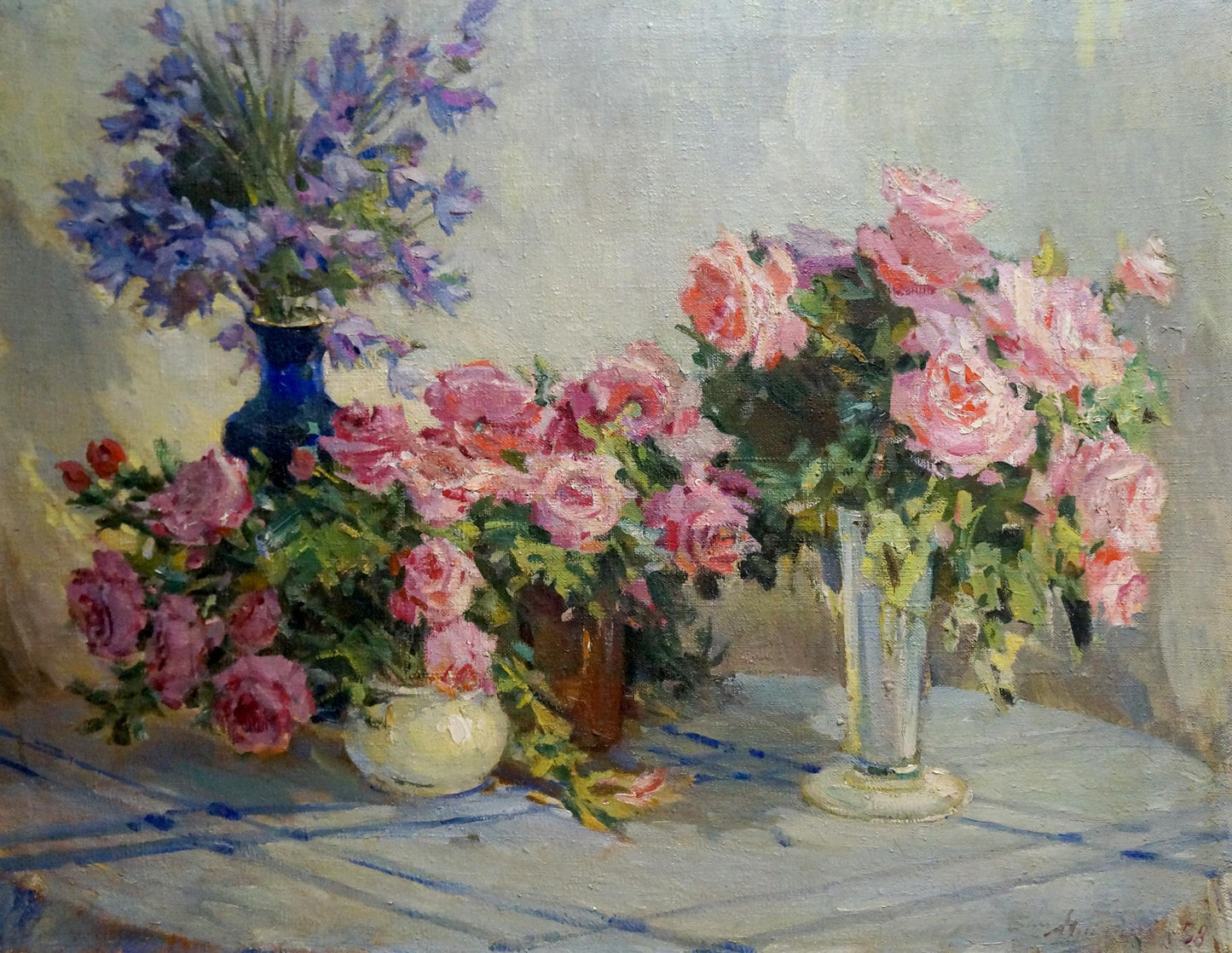 Oil painting Bouquet of roses Malinka Victor Alexandrovich