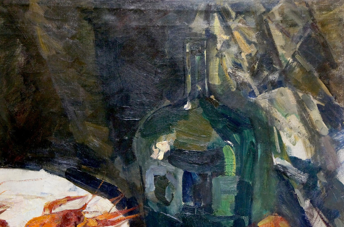 Oil painting Crayfish with beer Kerzhner Alexander Haskelevich