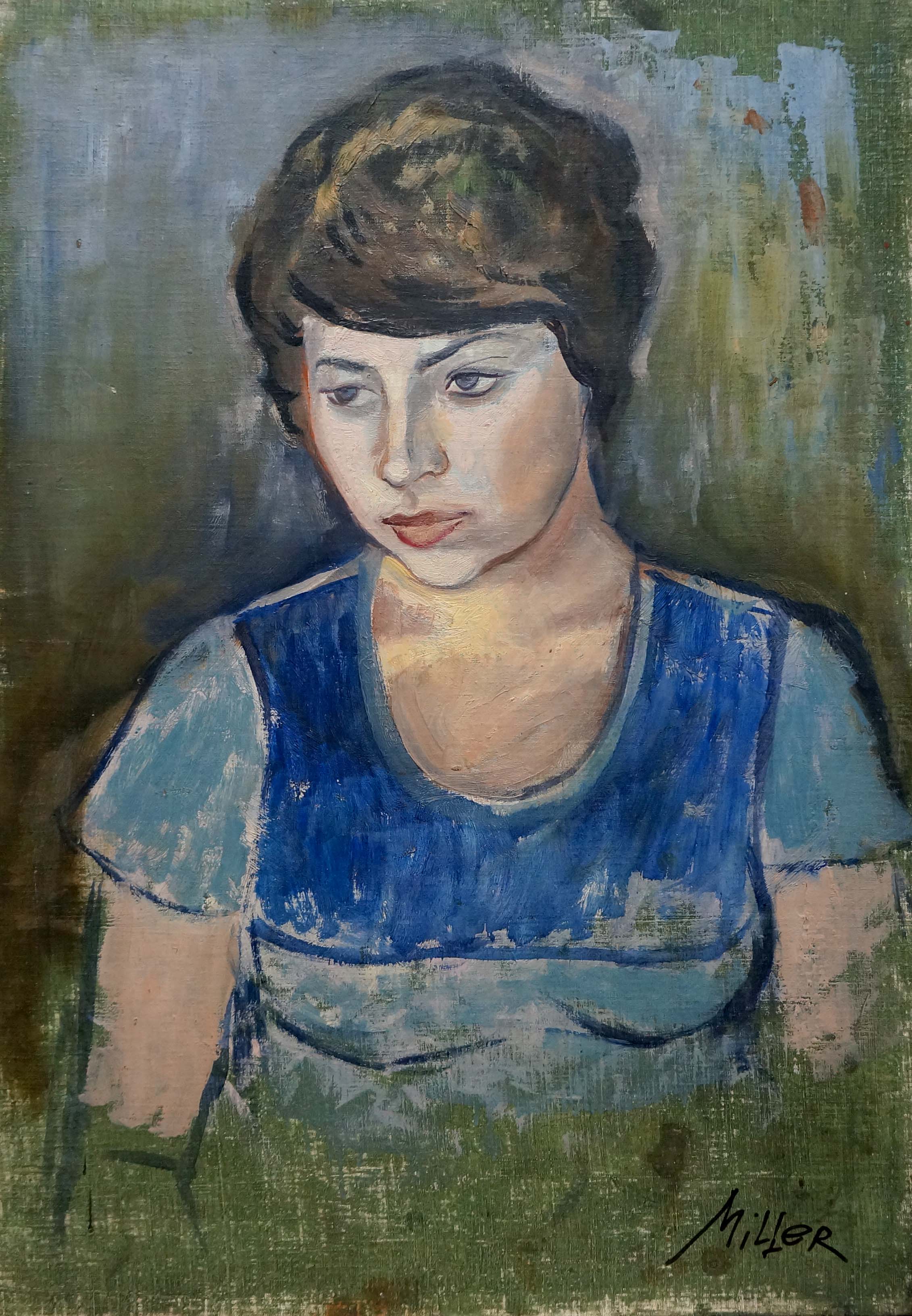Oil painting Portrait of a girl Vladimir Melnikov (Miller)