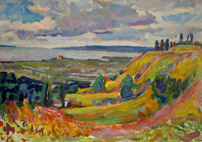 Oil painting Mountain landscape Zabashta Vasily Ivanovich