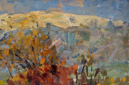 Oil painting Mountain landscape Stepan Filippovich Golub