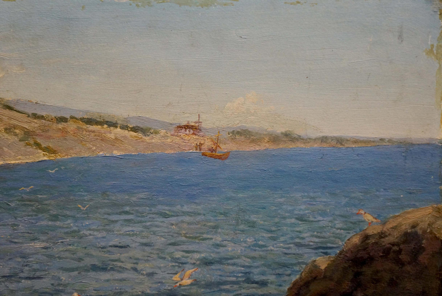 Oil painting Shore landscape Martynov Anatoly Vladimirovich