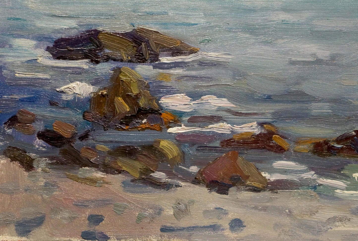 Oil painting Rock in the sea Konovalov Yuri Alexandrovich