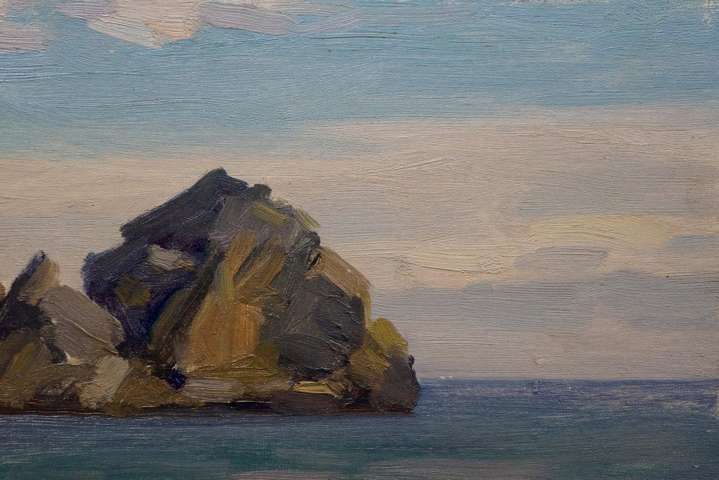 Oil painting Rock in the sea Konovalov Yuri Alexandrovich