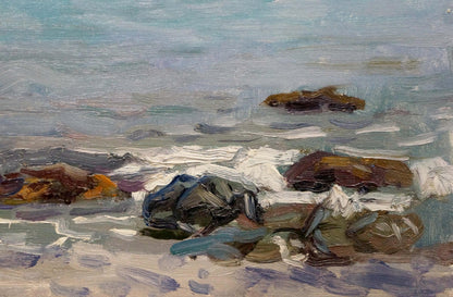 Oil painting Rock in the sea Konovalov Yuri Alexandrovich