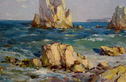 Oil painting By the sea Levichev H.V.