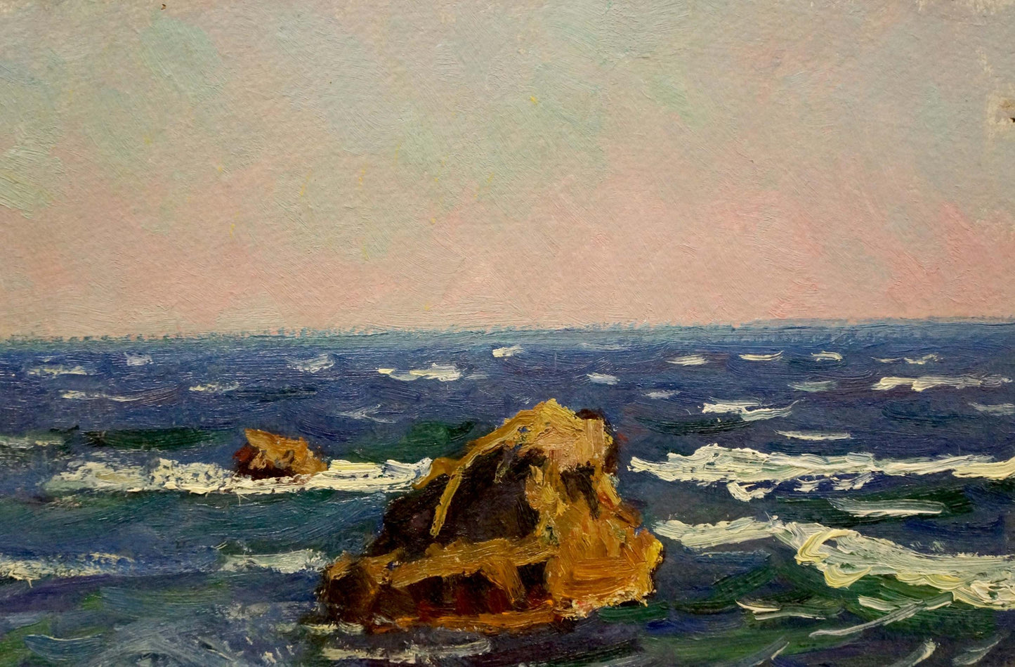 Oil painting Sea shore Gomolsky G.S.