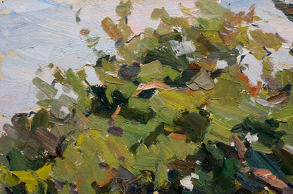 Oil painting Forest park Martynov Nikolay Ustinovich