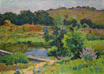 Oil painting Landscape Stepan Filippovich Golub