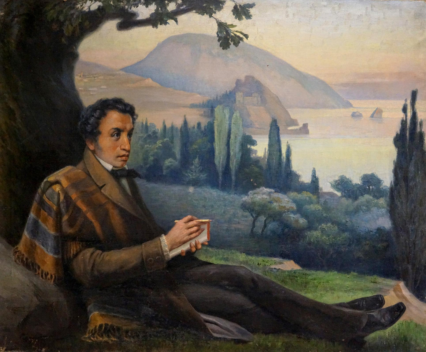 Oil painting Pushkin on vacation