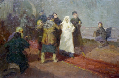 Oil painting Portrait of people Semenov A. N.