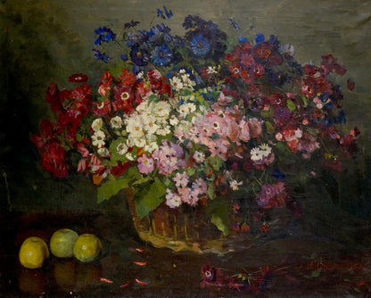 Oil painting Flowers Solona L. R.