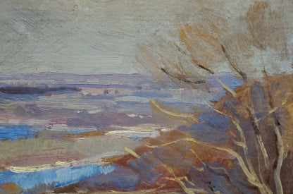 Oil painting Autumn landscape Buryachok Nikolay Ivanovich