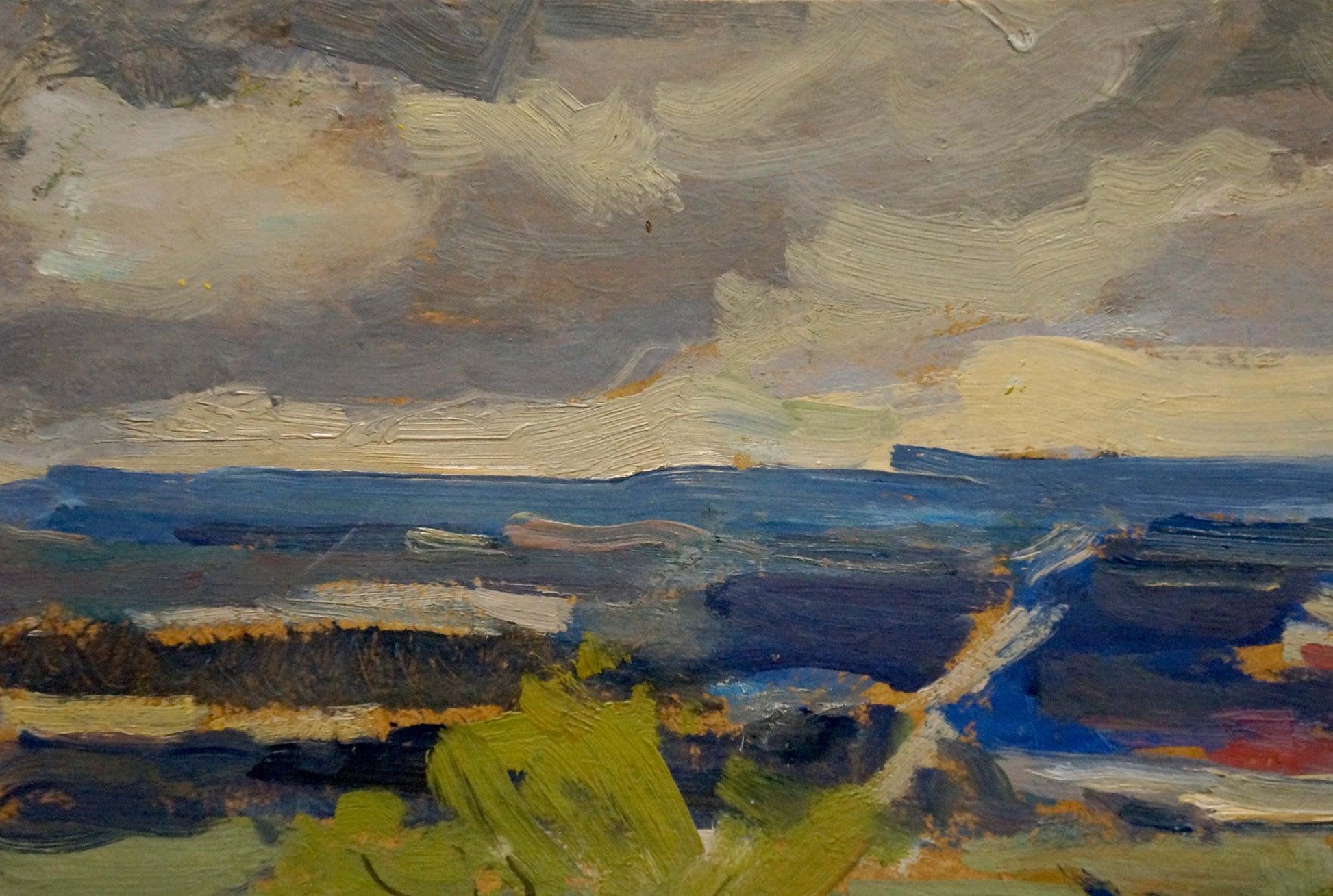 Oil painting Cloudy sky Mykola Ivanovich Buryachok