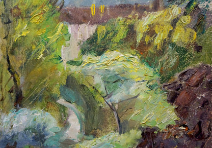 Oil painting Forest landscape Bazylev Nikolay Ivanovich