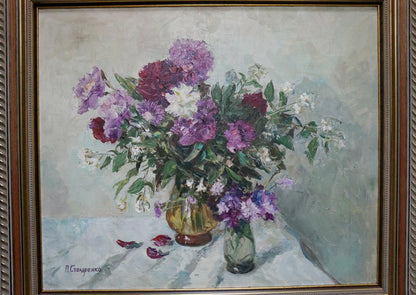 Oil painting Flowers Stolyarenko Petr Kuzmich