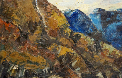 Oil painting Mountain landscape Singalevich