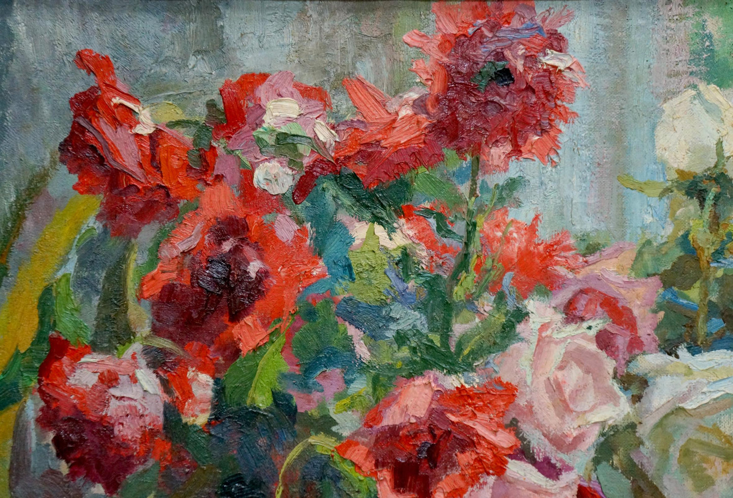 Oil painting Bouquet of roses Khizhnyak Grigory Emelyanovich