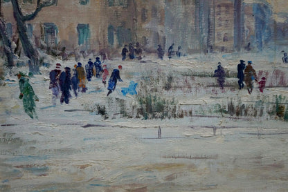 Oil painting City center Yakov Basov