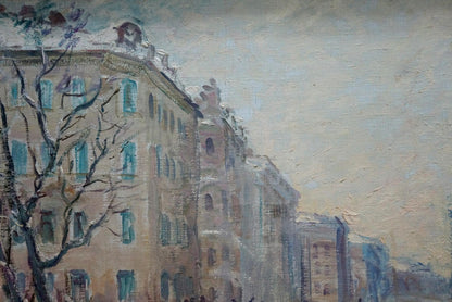 Oil painting City center Yakov Basov