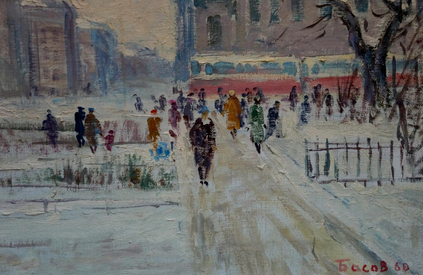 Oil painting City center Yakov Basov