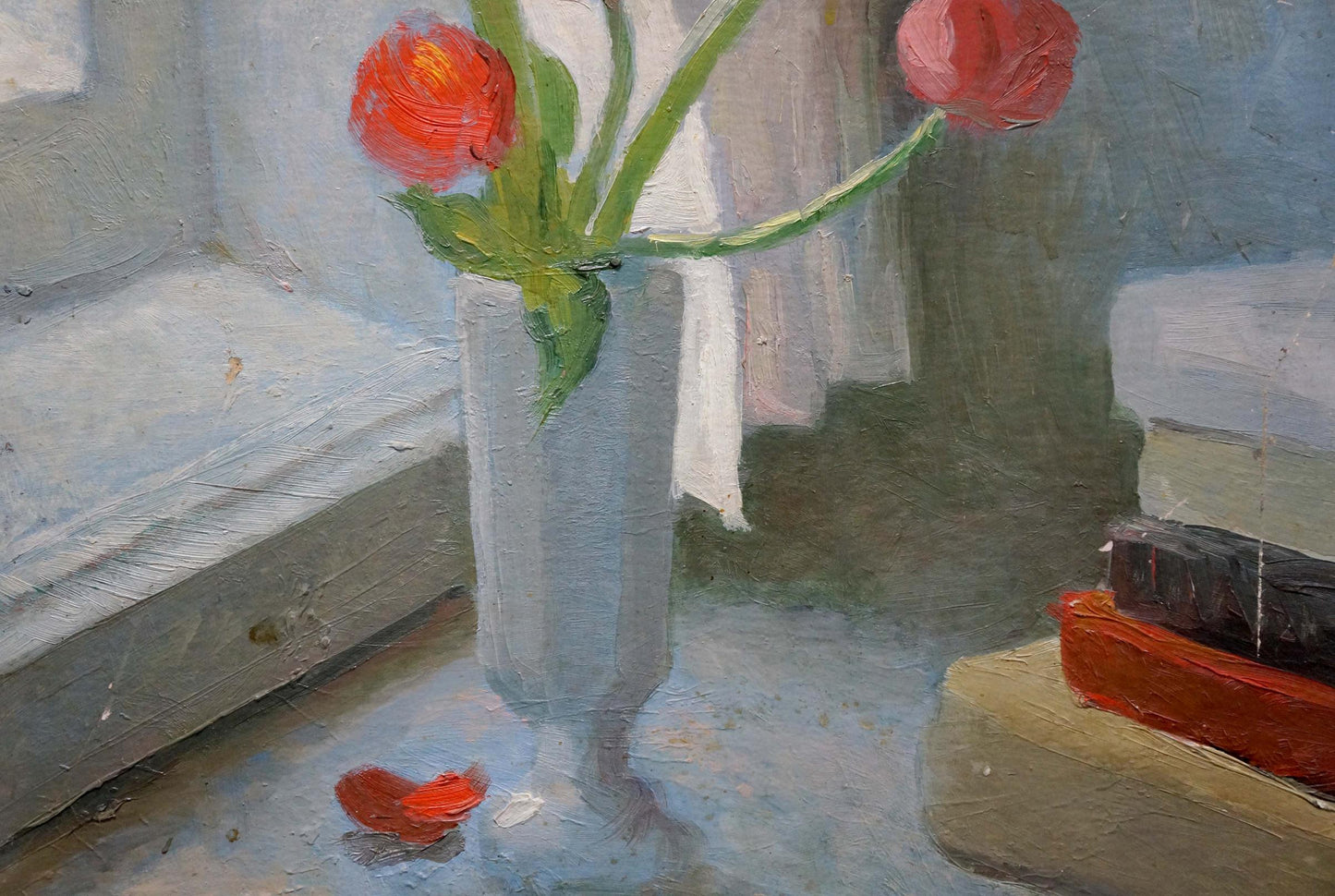 Oil painting Flowers Les