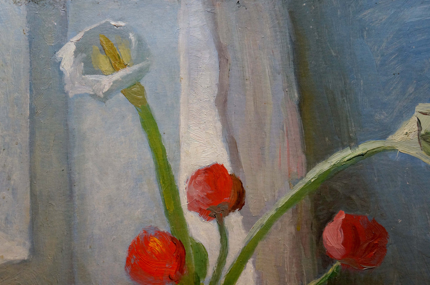 Oil painting Flowers Les