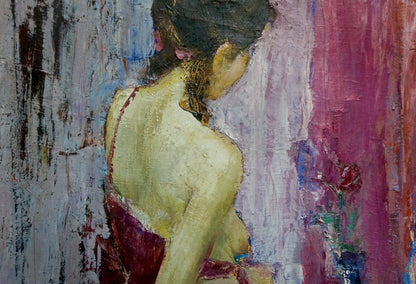 Oil painting Portrait of a girl Sergey Reznichenko