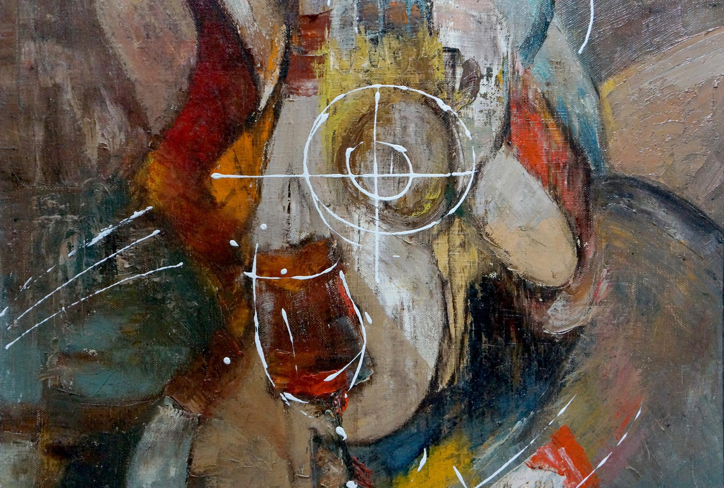 Abstract oil painting Attend Alexander Lvovich Schwartz