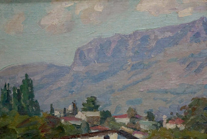 Oil painting Kisel Ivan Gordeevich City landscape