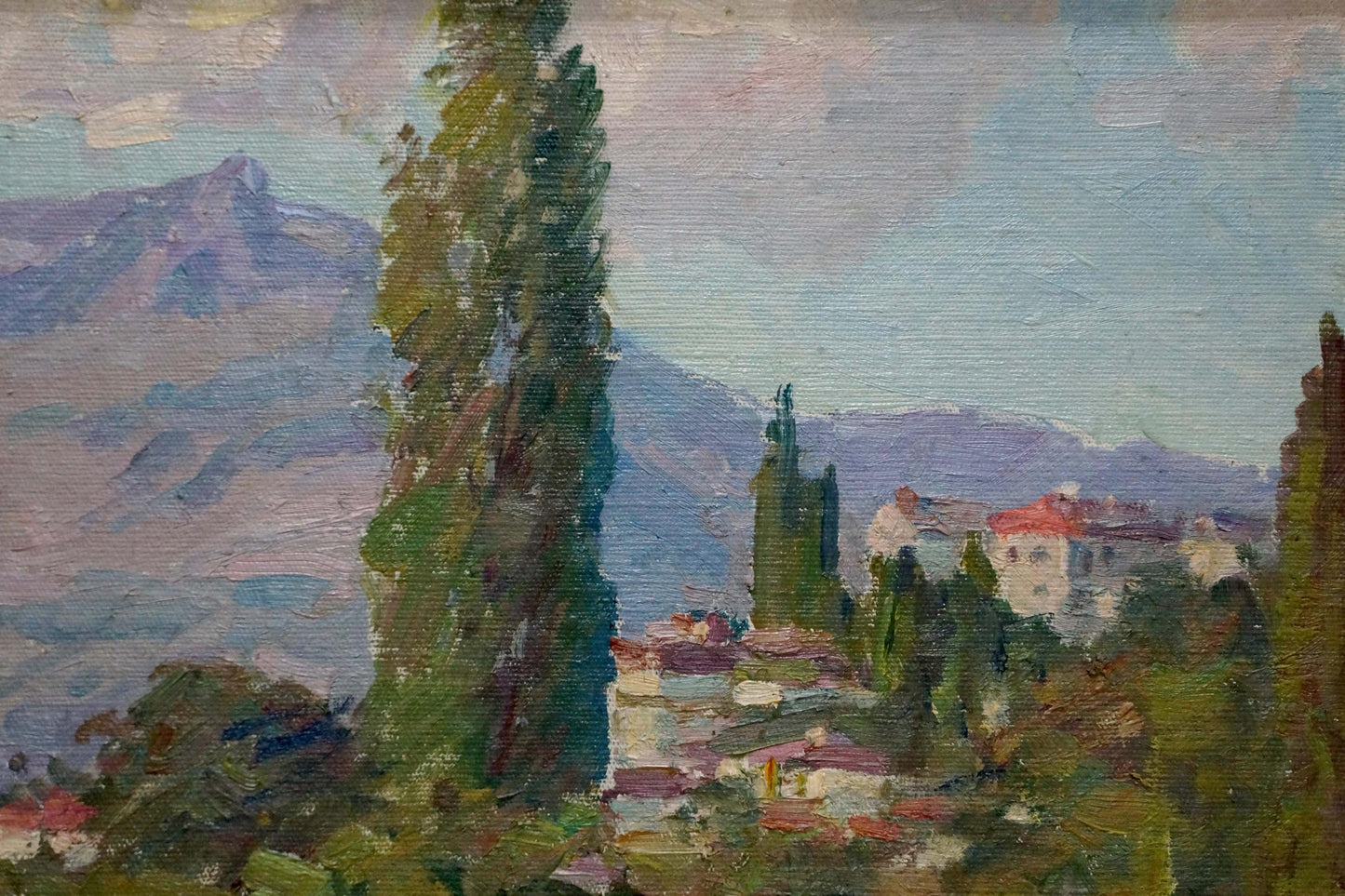 Oil painting Kisel Ivan Gordeevich City landscape