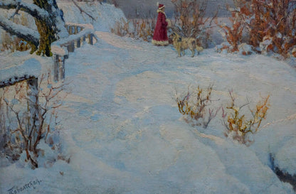 Oil painting Winter fairy tale Kovalskaya-Ilyina Polina Vladimirovna
