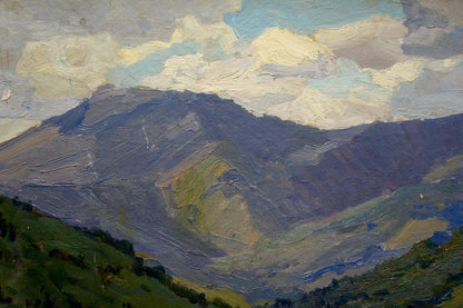 Oil painting Mountain landscape Fomin Anatoly Nikiforovich