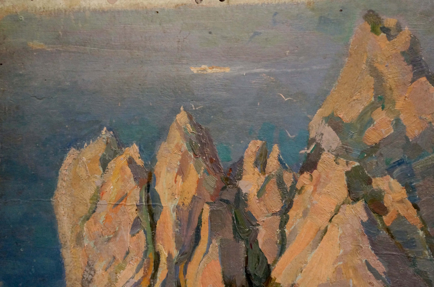 Oil painting Rocky shore Mamchich Stepan Gavriilovich