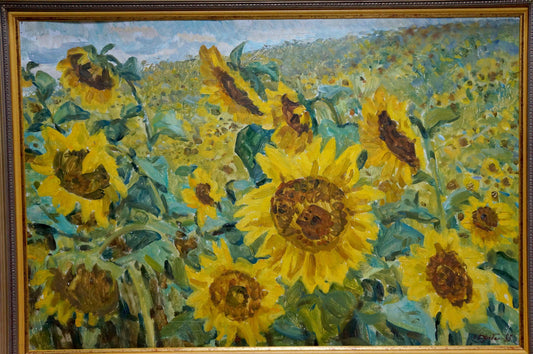 Oil painting Sunflowers Dziuban Ivan Feodosievich