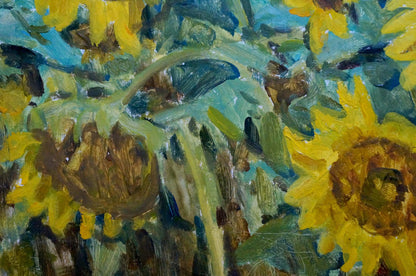 Oil painting Sunflowers Dziuban Ivan Feodosievich