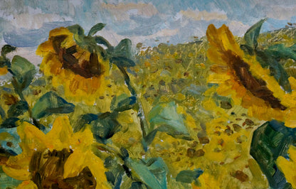 Oil painting Sunflowers Dziuban Ivan Feodosievich