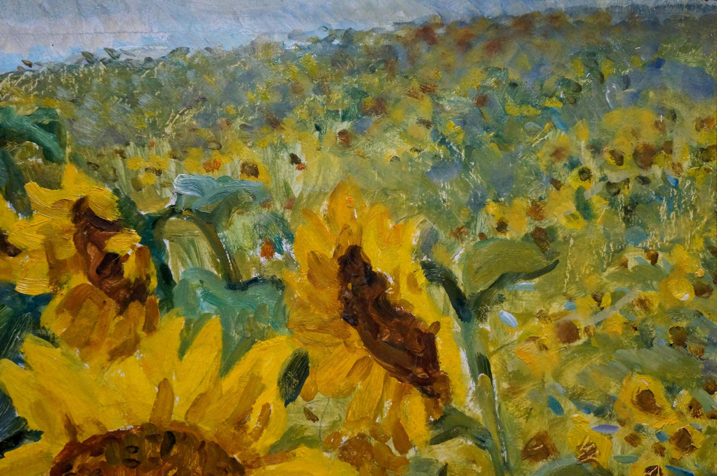 Oil painting Sunflowers Dziuban Ivan Feodosievich