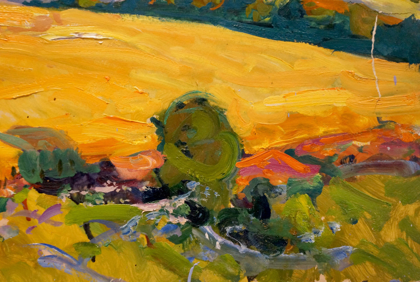 Oil painting Field landscape Georgy Kolosovsky