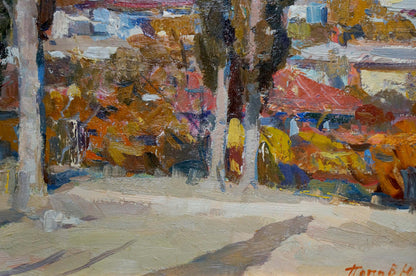 Oil painting Warm day Yuri Popov