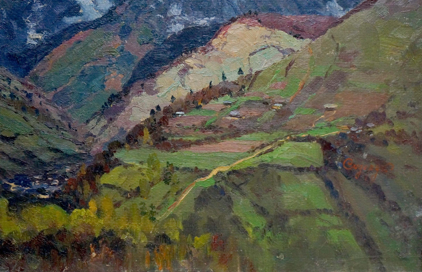 Oil painting Mountain landscape Sidoruk Vladimir Fedorovich