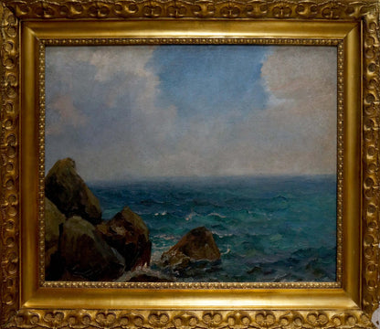 Oil painting Pacific sea Yakov Aleksandrovich Basov