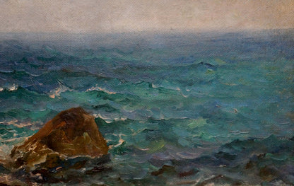 Oil painting Pacific sea Yakov Aleksandrovich Basov