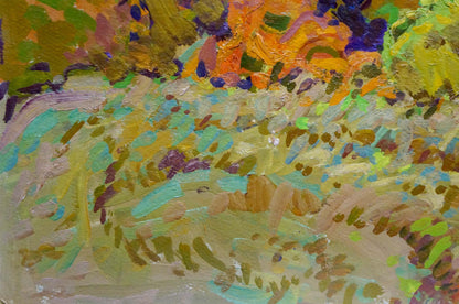 Oil painting The beauty of golden autumnn Grigory Ruban