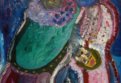 Abstract oil painting Musician Medvedeva E. I.