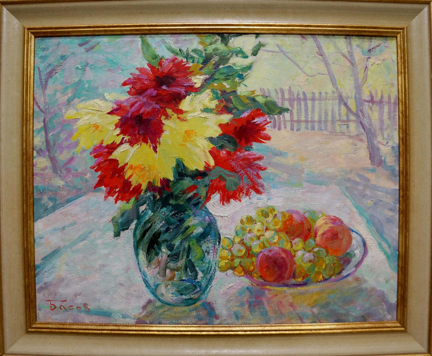 Oil painting Flowers Basov Yakov Alexandrovich