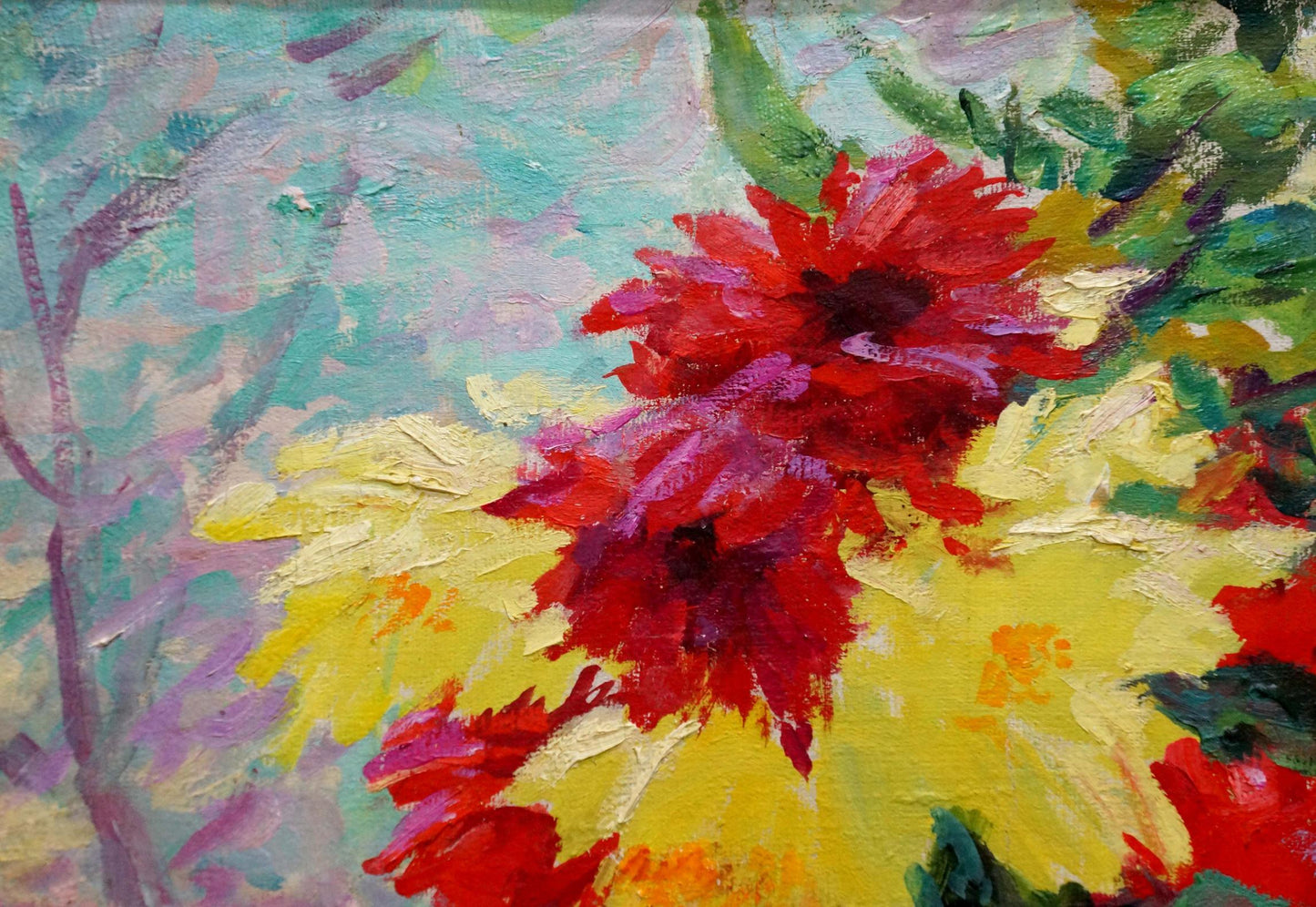 Oil painting Flowers Basov Yakov Alexandrovich