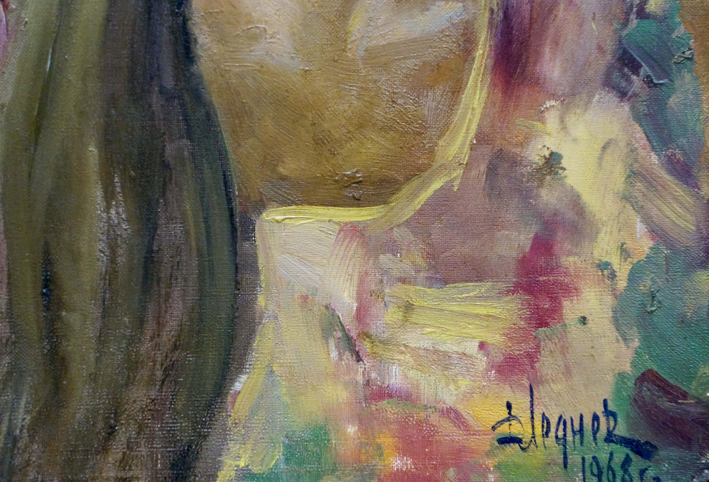 Oil painting Portrait of a girl Dmitry Lednev
