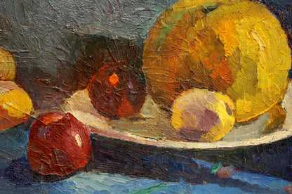Oil painting Apples on the table Sergeev N. S.